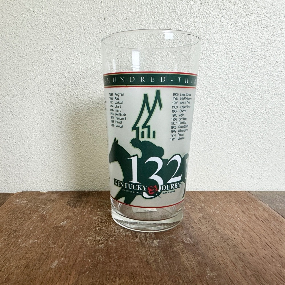 2006 Kentucky Derby Churchill Downs 132nd Race Collectible Mint Julep Glass